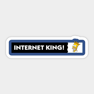 internet king Sticker